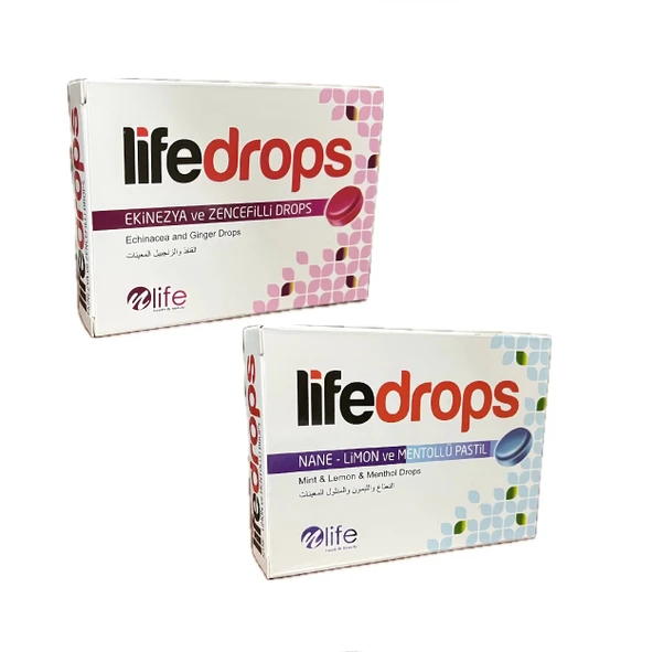 Ekinezya ve Zencefilli 24lü+Nane Limon Mentollü 24lü Pastil Drops ürün görseli 1