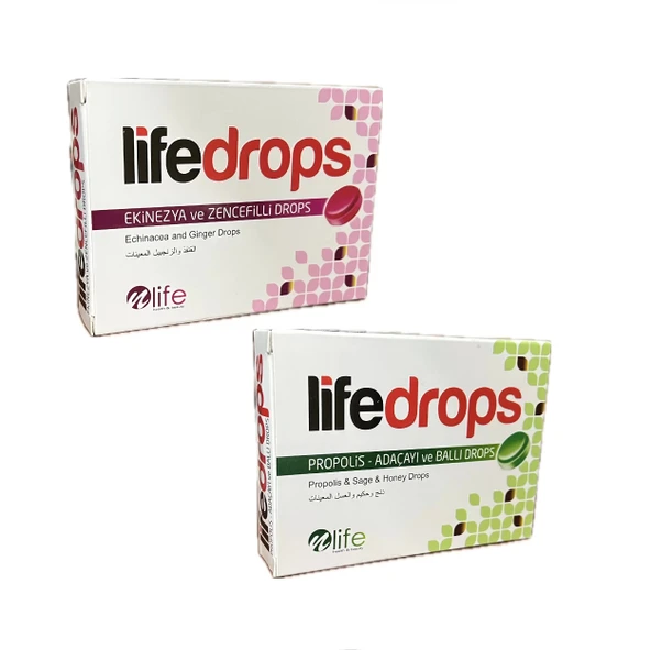 Ekinezya ve Zencefilli 24lü+Propolis Adaçayı Ballı 24lü Pastil Drops ürün görseli 1