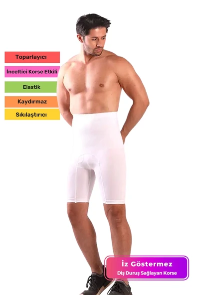 Özel Üretim Kalça Karın Sıkılaştırıcı Diş Duruş Sağlayan Toparlayıcı Esnek Rahat Erkek Boxer Korse ürün görseli 1