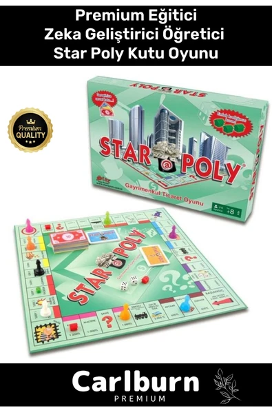 Premium Eğitici Zeka Geliştirici Öğretici Eğlence Aile Etkinlik Gayrimenkul Ticaret Oyunu Star Poly ürün görseli 1