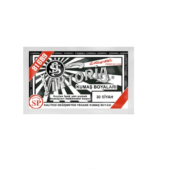 Siyah Kumaş Boyası Viktoria 10gr ürün görseli 1