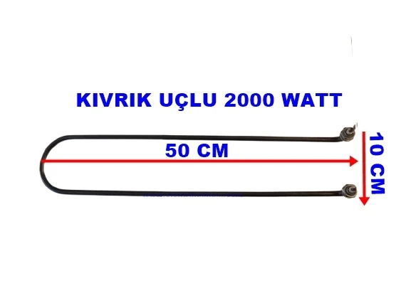 ENDER Benmari 50cm Rekorlu Kıvrık Rezistans 2000W 220V 8,5? Cr-Ni ürün görseli 1