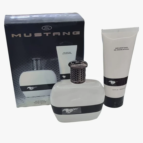 Ford Mustang for men eau de toılett  vaporısateur sprey 100 ml. e + Haır & Body Wash 150 ml. e ürün görseli 1