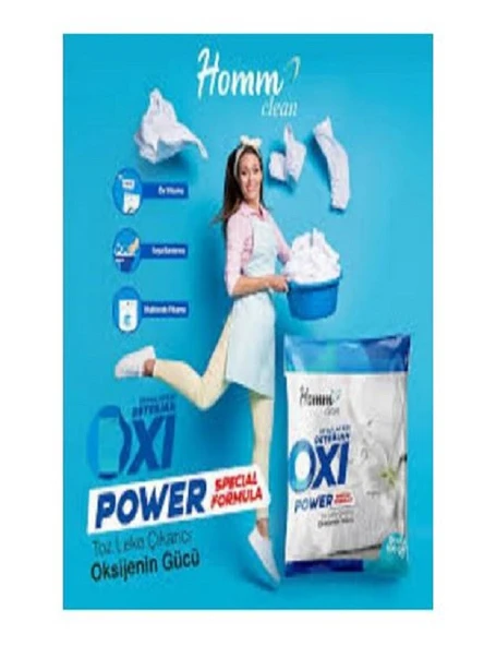 HOMM CLEAN OXI POWER BEYAZLAR İÇİN 500GR ürün görseli 1