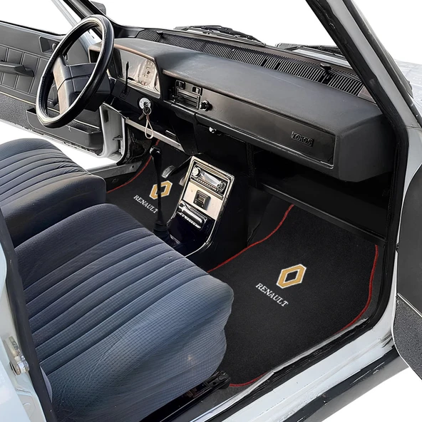 Renault 12 Toros 5 Parça Nakış Işlemeli Araç Oto Halı Paspas ürün görseli 1