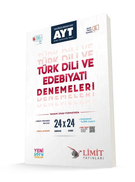 Limit Yayınları Ayt 24'lü Türk Dili Ve Edebiyatı Denemeleri ürün görseli 1