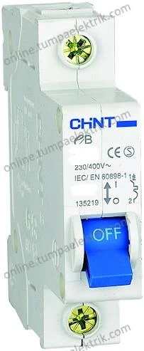 Chint - 1P 2A 4,5kA  B Serisi Monofaze  Anahtarlı Otomatik Sigorta 186424 ürün görseli 1