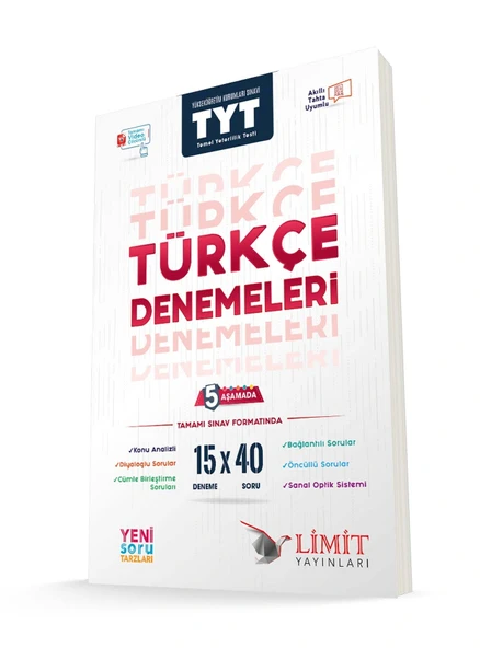 Limit Yayınları Yks Tyt Türkçe 15x40 Denemeleri ürün görseli 1