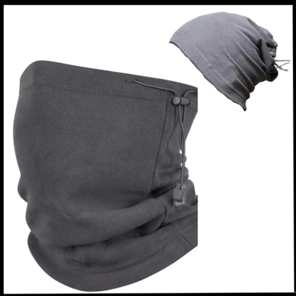 Uyguna-Yakala Polar Boyunluk - Gri-007-G ürün görseli 1