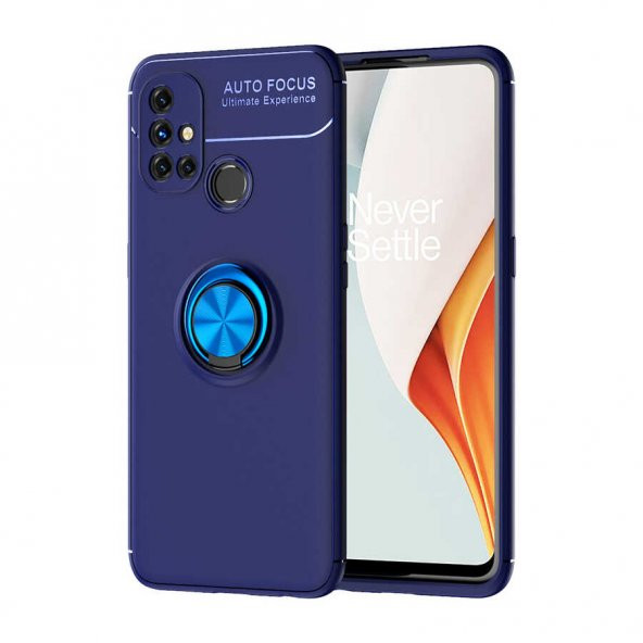 One Plus Nord N10 5G Kılıf Zore Ravel Yüzüklü Silikon Kılıf ürün görseli 1
