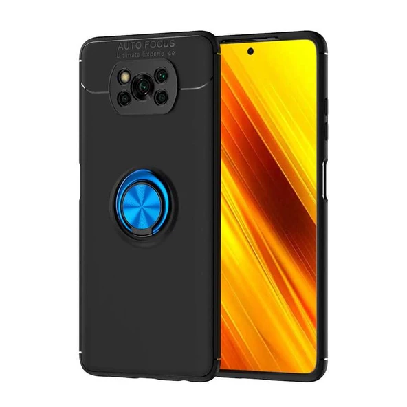 Xiaomi Poco X3 Kılıf Zore Ravel Yüzüklü Silikon Kılıf ürün görseli 1