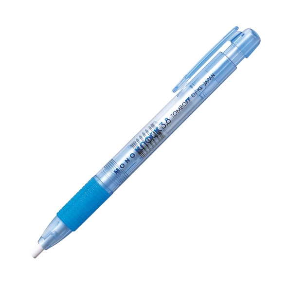 Tombow MONO Knock 3.8mm Kalem Silgi Şeffaf Mavi ürün görseli 1