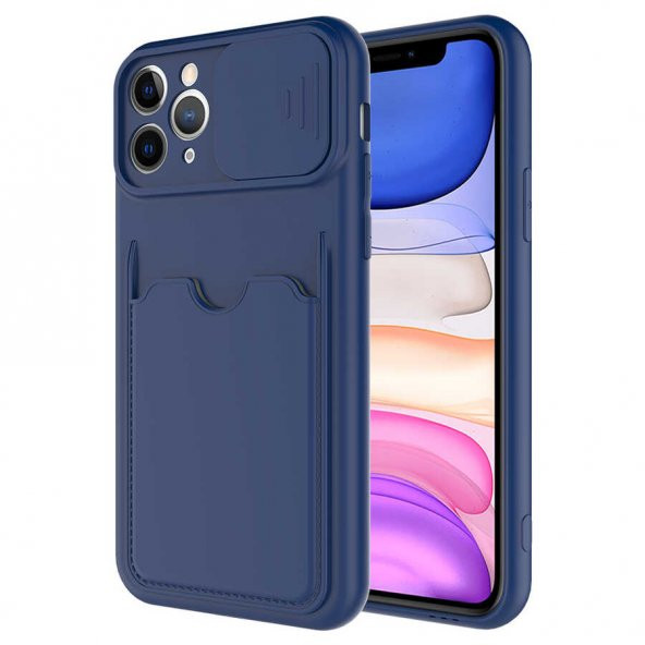 Apple iPhone 11 Pro Max Kılıf Zore Kartix Kartlık Bölmeli Kılıf ürün görseli 1