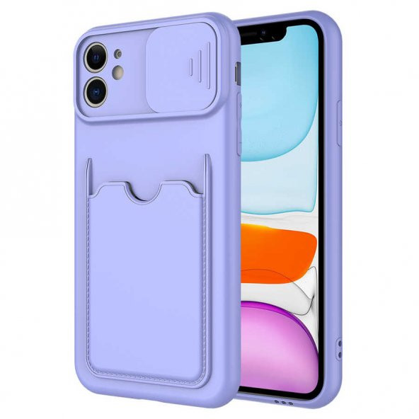 Apple iPhone 11 Kılıf ​Zore Kartix Kartlık Bölmeli Kılıf ürün görseli 1