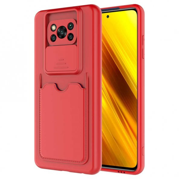 Xiaomi Poco X3 Kılıf Zore Kartix Kartlık Bölmeli Kılıf ürün görseli 1