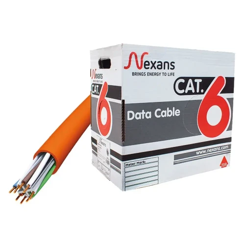 NEXANS NEX1611TFA, CAT6, 305M, 23AWG 0,58mm, UTP, %100 Bakir, LSZH Halogen Free, Kablo Turuncu ürün görseli 1