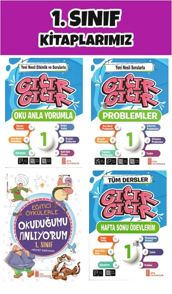 Ata 1.Sınıf 2.Dönem Seti 2 ( Oku Anla Yorumla-Problemler-Hafta Sonu Ödevlerim- Okuduğumu Anlıyorum ) ürün görseli 1