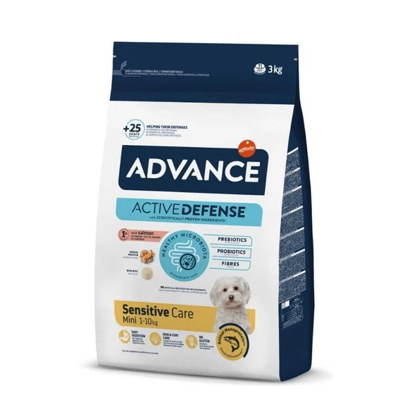 Advance Sensitive Somonlu Küçük Irk Yetişkin Köpek Maması 3 kg ürün görseli 1