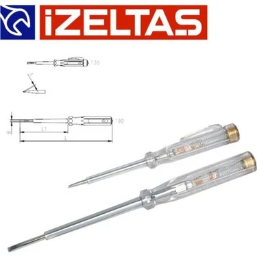 İZELTAŞ Elektrik Kontrol Kalemi (Düz Uçlu) 190 mm- 135 MM ürün görseli 1