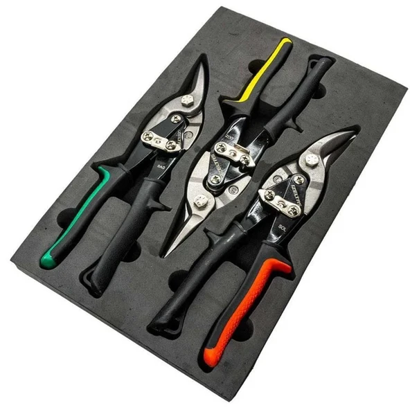 İZELTAŞAlüminyum Ve Sac Kesme Makas Takımı (3 Parça) ürün görseli 1