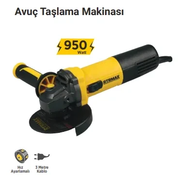 RTR-MAX  Rtm1095 Avuç Taşlama Devir Ayarlı 950 Waat ürün görseli 1