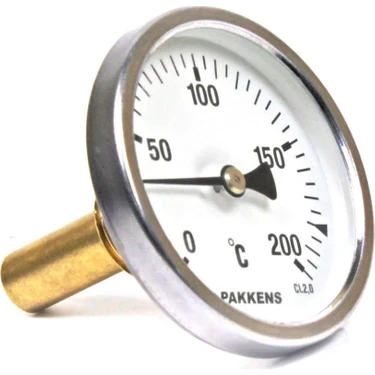 Pakkens ÇAP 63 ARKADAN 0/+120 DERECE 5 CM TERMOMETRE ürün görseli 1