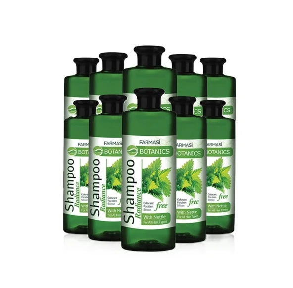 Farmasi Botanics Isırgan Özlü Parlaklık Veren Şampuan 500 ml 10 Adet ürün görseli 1