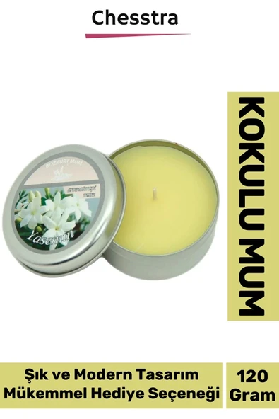 Premium Aromaterapi Arınma Huzur Meditasyon Yoga Esans Dekoratif Mum Oda Kokusu 120g Teneke Kutu ürün görseli 1