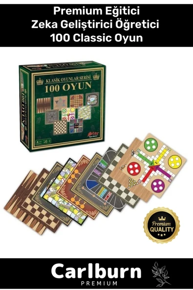 Premium Eğitici Zeka Geliştirici Öğretici Eğlence Aile Etkinlik Arkadaş 100 Classic Oyun ürün görseli 1