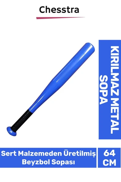 Özel Üretim Modern Zarif Kırılmaz Rahat Kavrama Kaliteli Metal Baseboll Beyzbol Sopası 64 Cm ürün görseli 1