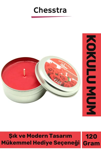 Premium Aromaterapi Arınma Huzur Meditasyon Yoga Esans Dekoratif Mum Oda Kokusu 120g Teneke Kutu ürün görseli 1