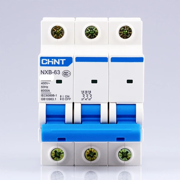 Chint - 3P 16A 6kA C Serisi Trifaze Anahtarlı Otomatik Sigorta 814183 ürün görseli 1