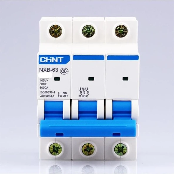 Chint - 3P 50A 10kA C Serisi Trifaze Anahtarlı Otomatik Sigorta 179876 ürün görseli 1