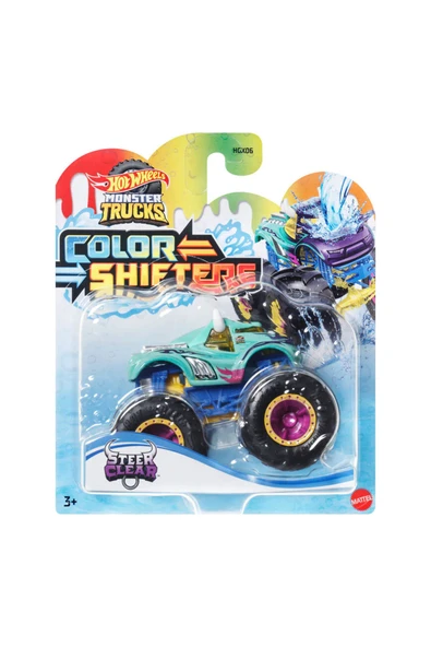 Mattel Hot Wheels Monster Trucks Renk Değiştiren Araçlar Hgx06-Hvh83 Steer Clear ürün görseli 1
