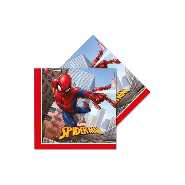 Spiderman Crime Fighter Peçete 33X33 20LI ürün görseli 1