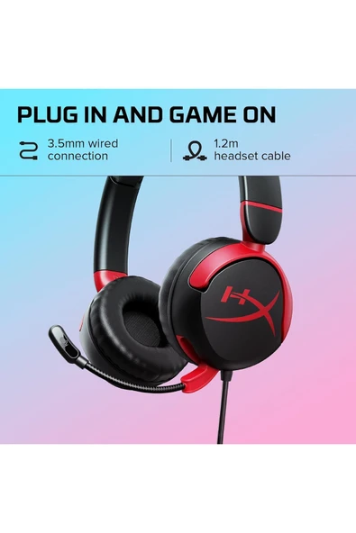 HyperX Cloud Mini Wired Headset -Kablolu Oyun Kulaklığı - Resim 3