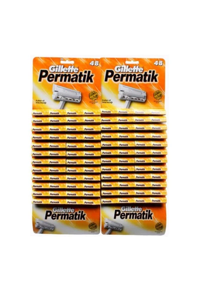 Permatik Tek Bıçaklı Traş Bıçağı 48x2 Permatik Kartela 96 Adet ürün görseli 1