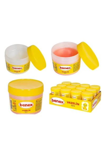 Benex Vazelin 50 ml 12'li Paket Pembe - Resim 2
