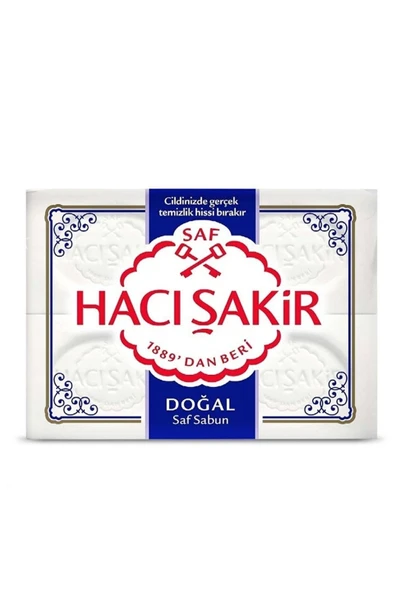 Hacı Şakir Saf Doğal Sabun 4lü (600 GR) ürün görseli 1
