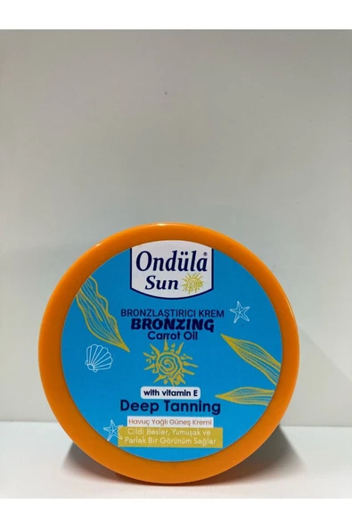 Ondüla Sun Yoğun Bronzlaştırıcı Krem 100 ml Havuç Yağı ürün görseli 1