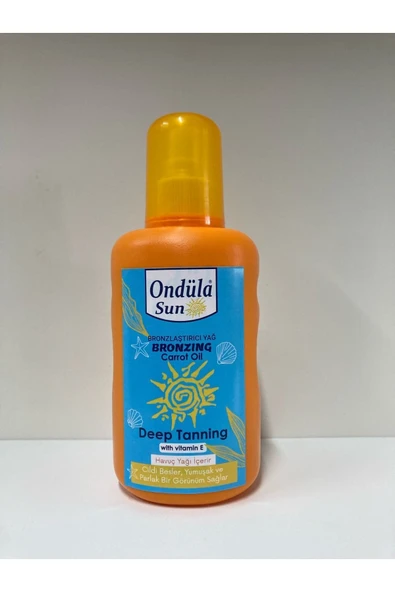Ondüla Sun Yoğun Bronzlaştırıcı Yağ 200 ml Havuç Yağı ürün görseli 1