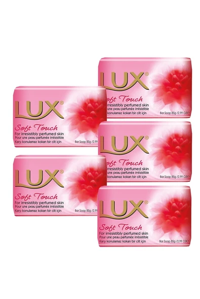 5 Ad. Lüx Sabun Pembe 80 Gr. Soft Touch ürün görseli 1