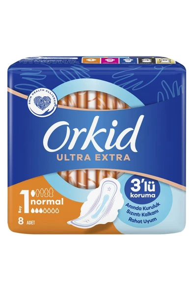 Orkid Ultra Extra Normal Tekli Paket No: 1 8'li 3 Paket ürün görseli 1