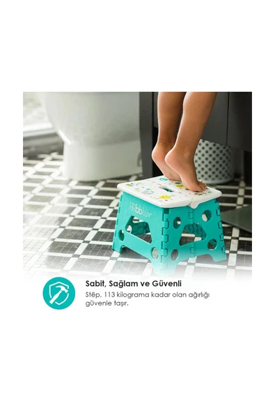 Bblüv Step Katlanabilen Eğitici Basamak  Pembe - Resim 2