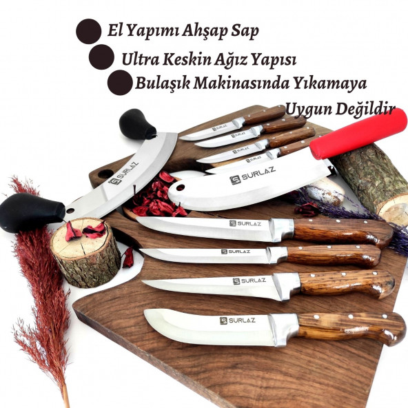 SürLaz 10 Parça Bıçak Seti Pro - Resim 2