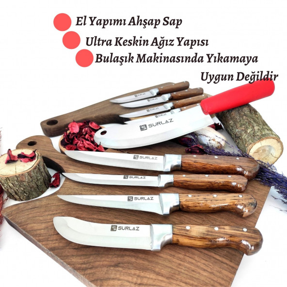 SürLaz 9 Parça Bıçak Seti Pro - Resim 4