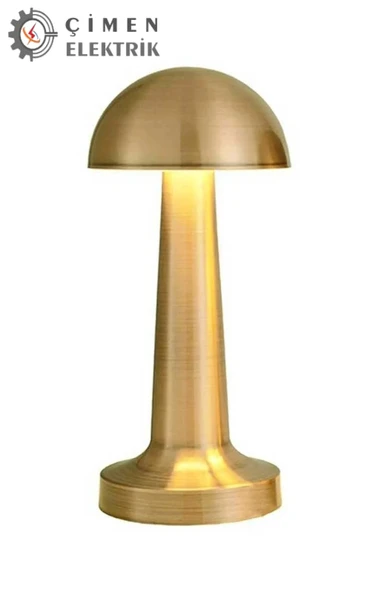 NOAS YL86 1230 Atina Şarjlı Gold Masa Lambası 3 Renk ürün görseli 1
