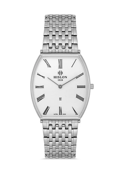 Hislon CL179S-02SS Safir Camlı Çelik Kordon Tasarım Kadranlı 3 ATM Suya Dayanıklı Metalik Renk Erkek Kol Saati ürün görseli 1