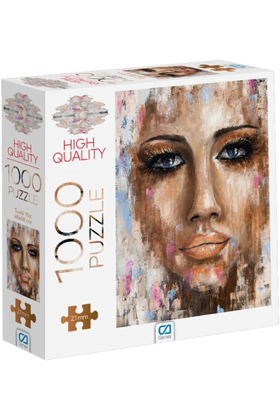 C&A Games Tuval Yüz 1000 Parça Puzzle - Resim 4