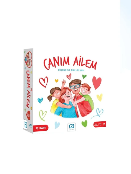 Canım Ailem 72 Kart Eğlenceli Aile Oyunu Kutu Oyunu ürün görseli 1